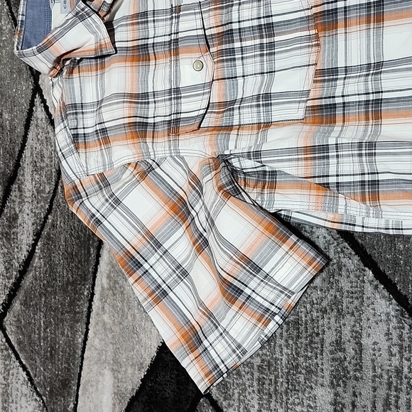 CARHATT PLAID RELAXED FIT SNAP-BUTTON SHORT-SLEEVE SHIRT - Picture 5 of 12